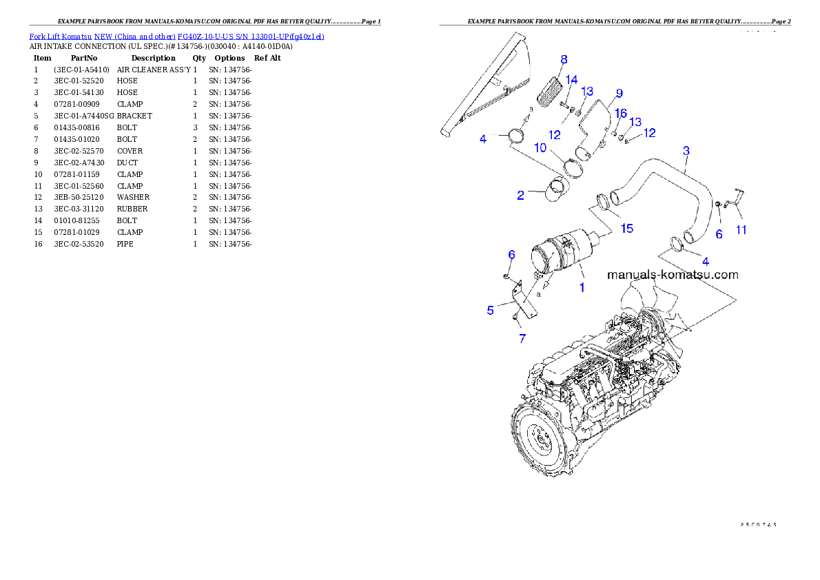 Protected: FG40Z-10-U-US S/N 133001-UP Partsbook