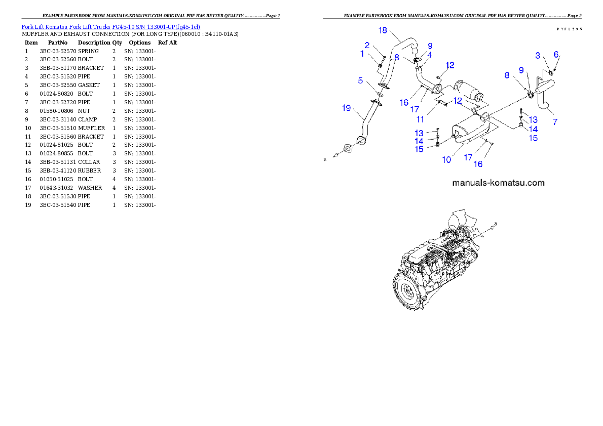 Protected: FG45-10 S/N 133001-UP Partsbook