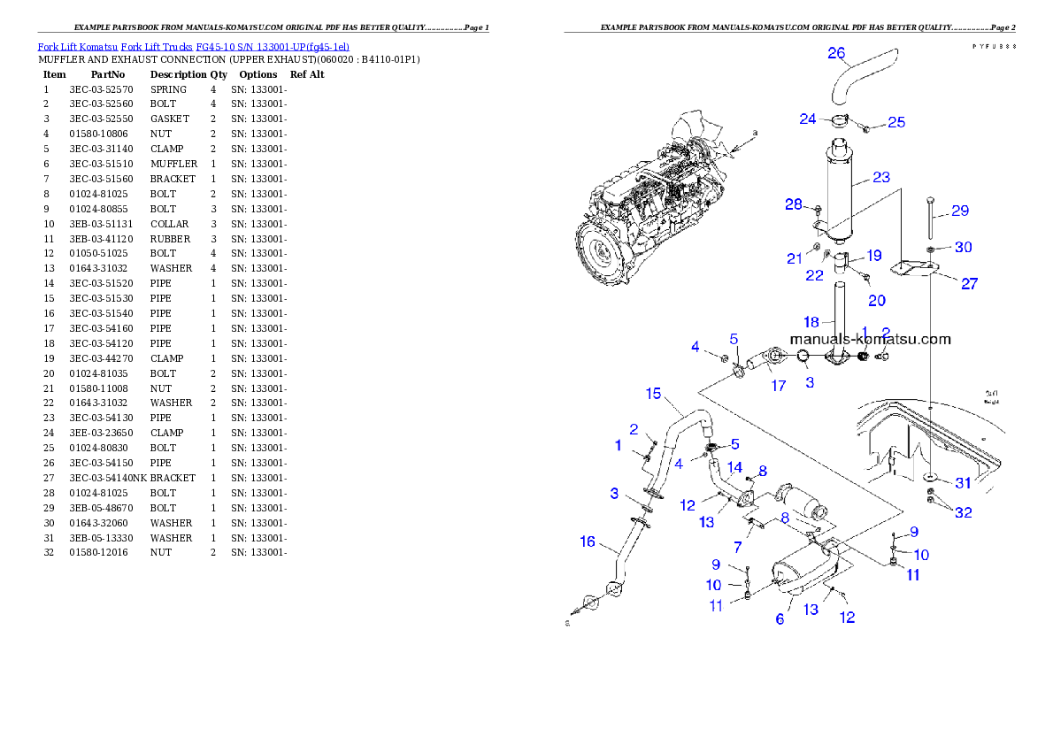 Protected: FG45-10 S/N 133001-UP Partsbook