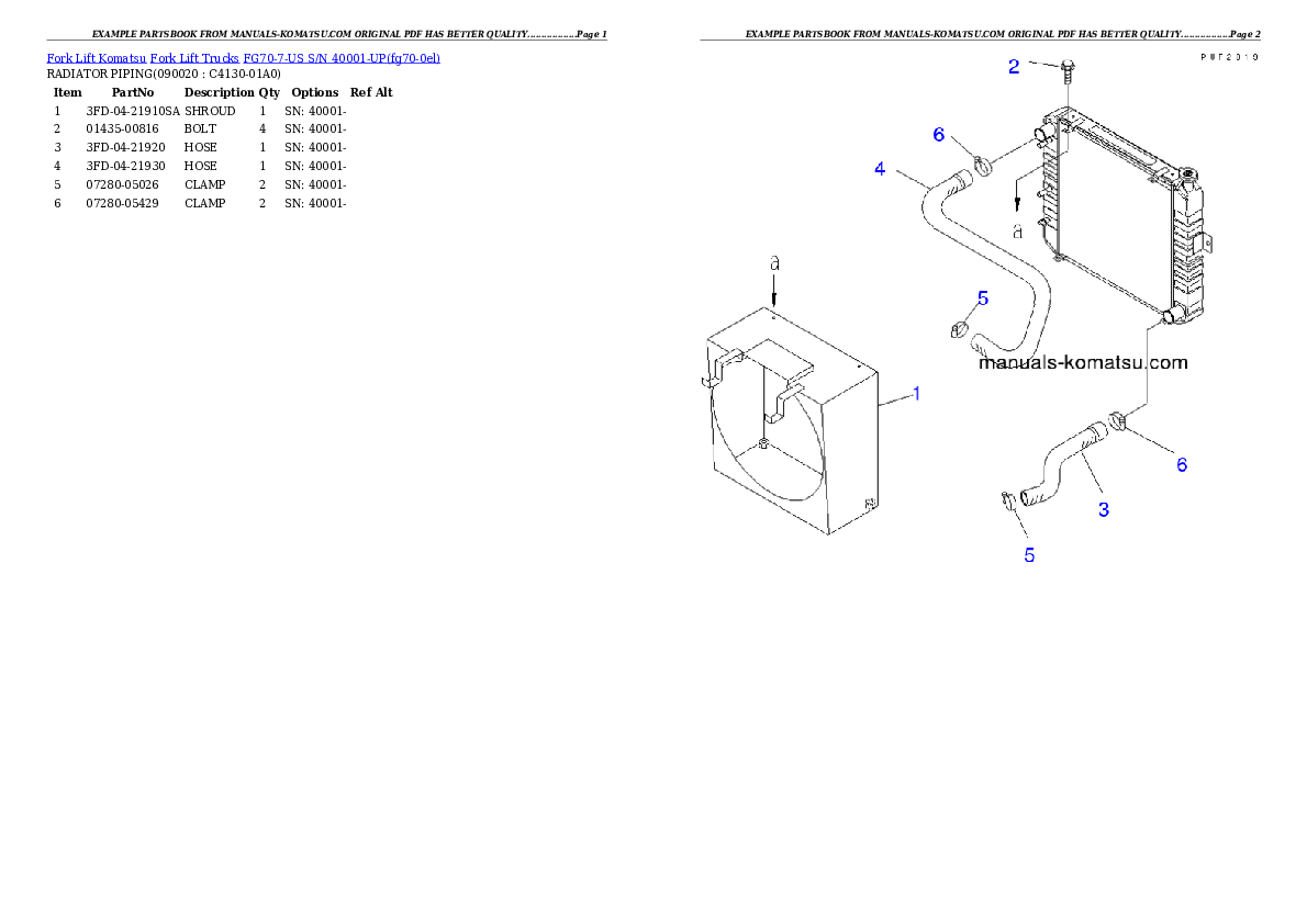 Protected: FG70-7-US S/N 40001-UP Partsbook