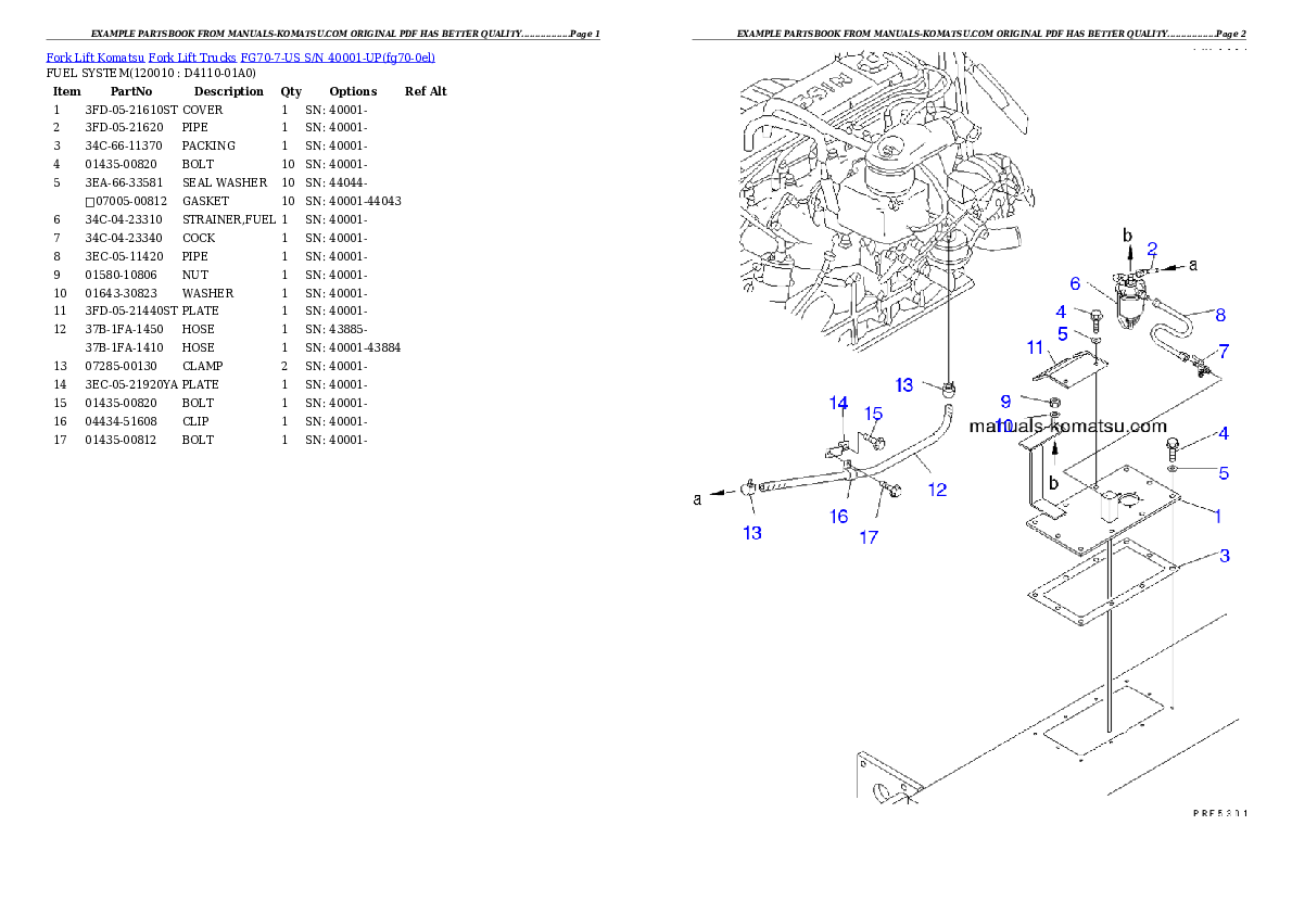 Protected: FG70-7-US S/N 40001-UP Partsbook