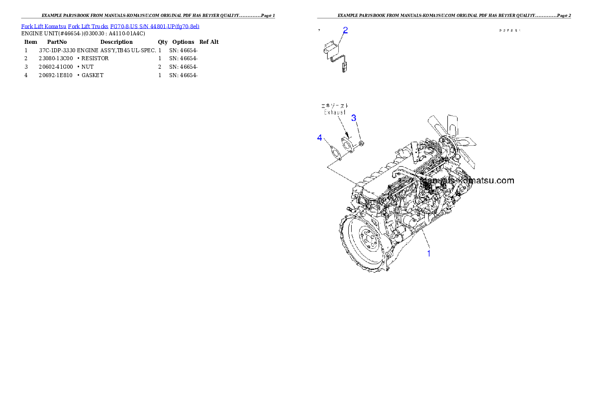 Protected: FG70-8-US S/N 44801-UP Partsbook