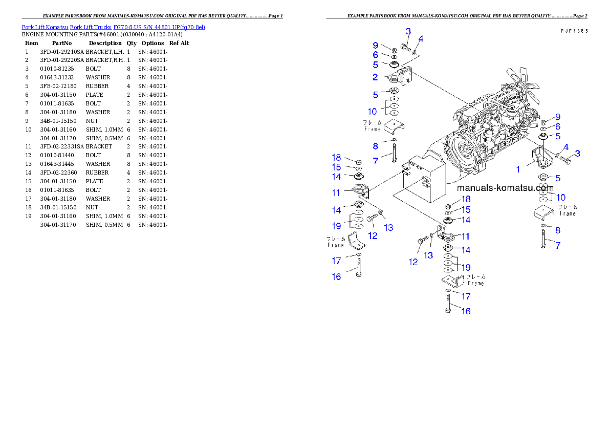 Protected: FG70-8-US S/N 44801-UP Partsbook