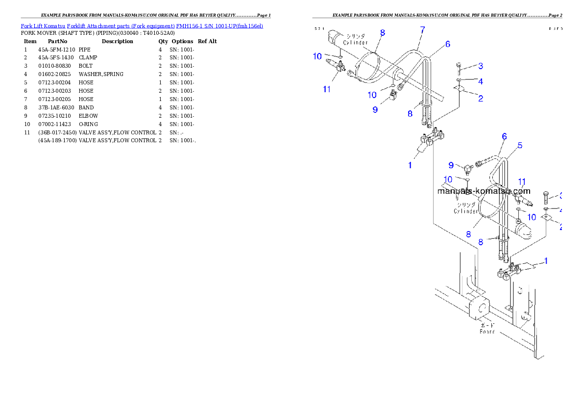 Protected: FMH156-1 S/N 1001-UP Partsbook