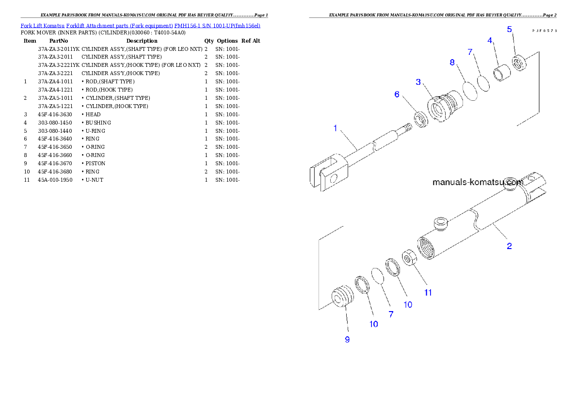 Protected: FMH156-1 S/N 1001-UP Partsbook