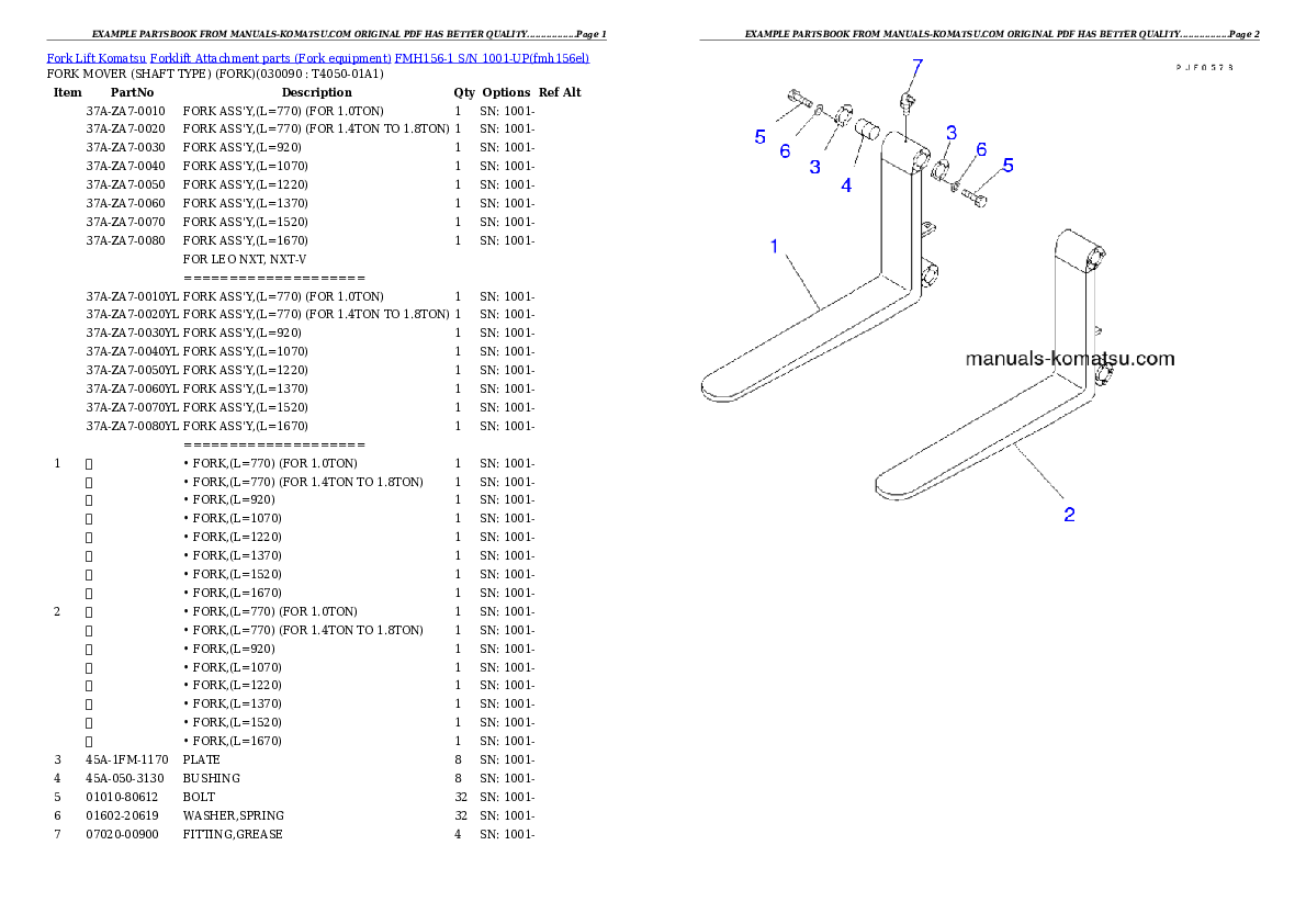 Protected: FMH156-1 S/N 1001-UP Partsbook