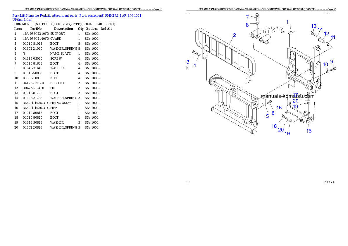 Protected: FMH1R1-1-AR S/N 1001-UP Partsbook