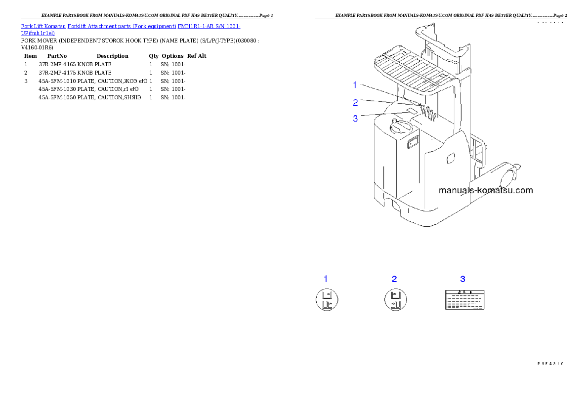 Protected: FMH1R1-1-AR S/N 1001-UP Partsbook
