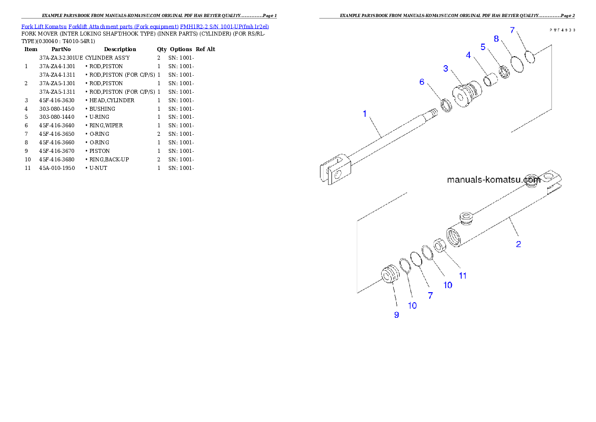 Protected: FMH1R2-2 S/N 1001-UP Partsbook