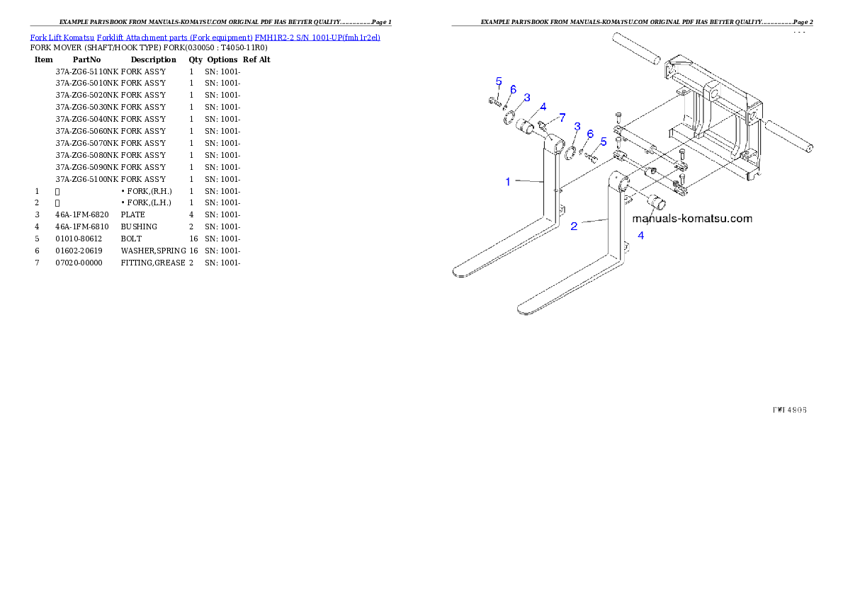 Protected: FMH1R2-2 S/N 1001-UP Partsbook