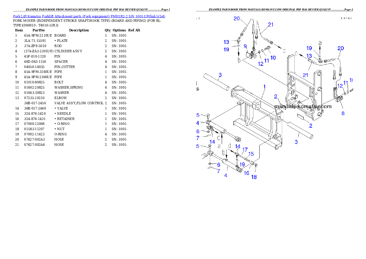 Protected: FMH1R2-2 S/N 1001-UP Partsbook