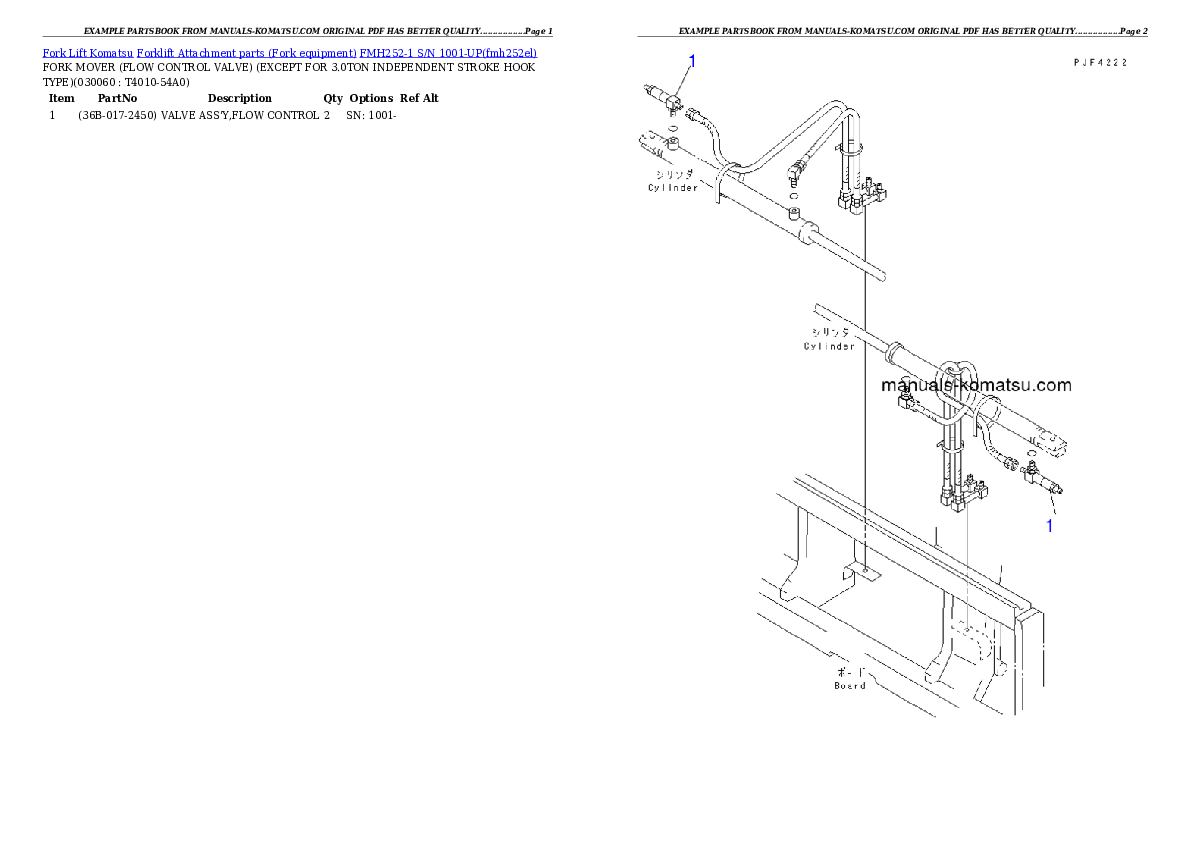 Protected: FMH252-1 S/N 1001-UP Partsbook
