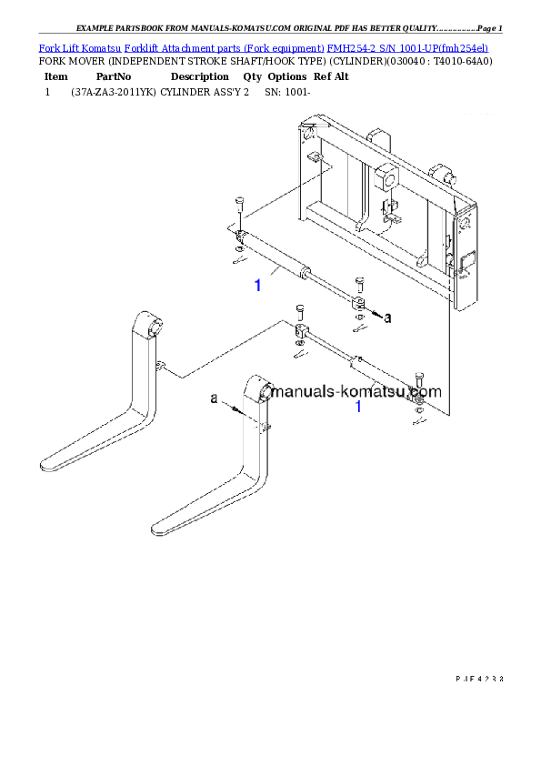 Protected: FMH254-2 S/N 1001-UP Partsbook