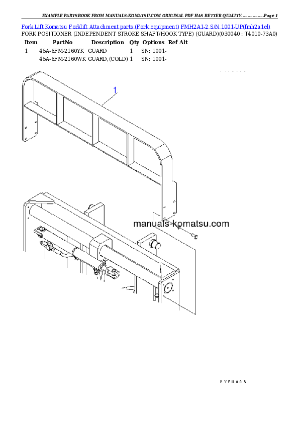 Protected: FMH2A1-2 S/N 1001-UP Partsbook
