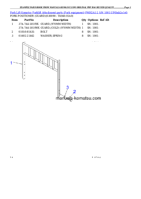 Protected: FMH2A1-2 S/N 1001-UP Partsbook