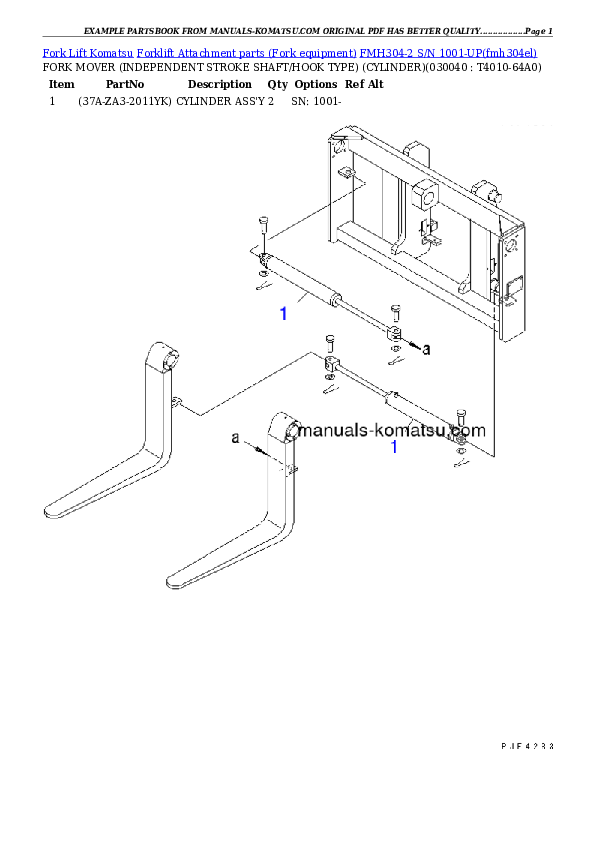 Protected: FMH304-2 S/N 1001-UP Partsbook