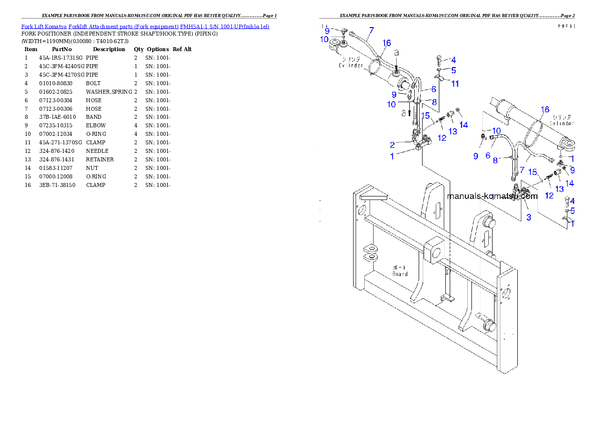Protected: FMH5A1-1 S/N 1001-UP Partsbook