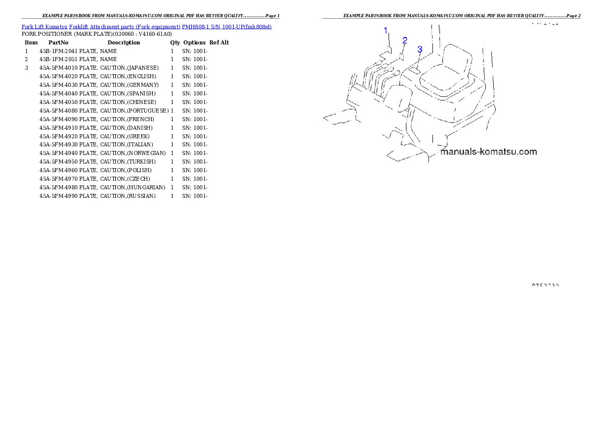 Protected: FMH808-1 S/N 1001-UP Partsbook