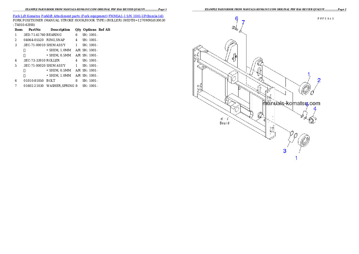 Protected: FMM5A1-1 S/N 1001-UP Partsbook