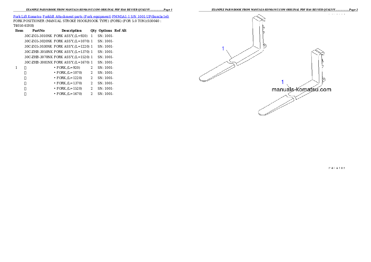Protected: FMM5A1-1 S/N 1001-UP Partsbook