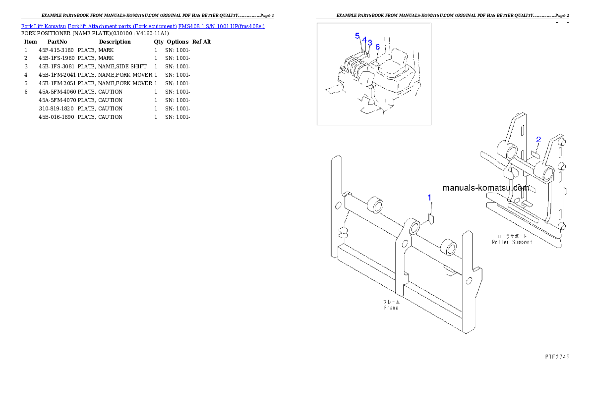 Protected: FMS408-1 S/N 1001-UP Partsbook