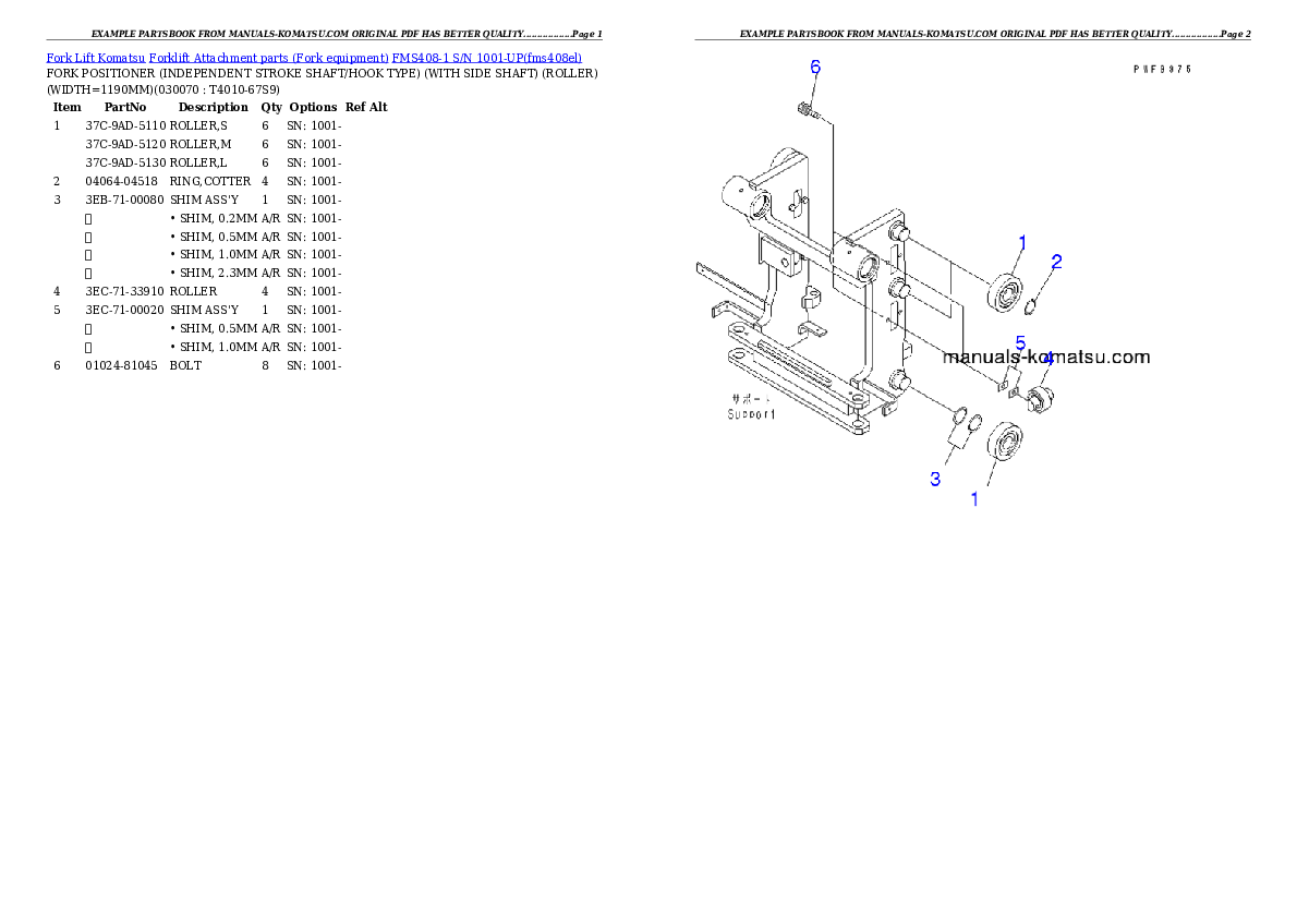 Protected: FMS408-1 S/N 1001-UP Partsbook