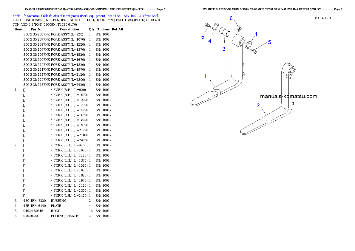 Protected: FMS458-1 S/N 1001-UP Partsbook