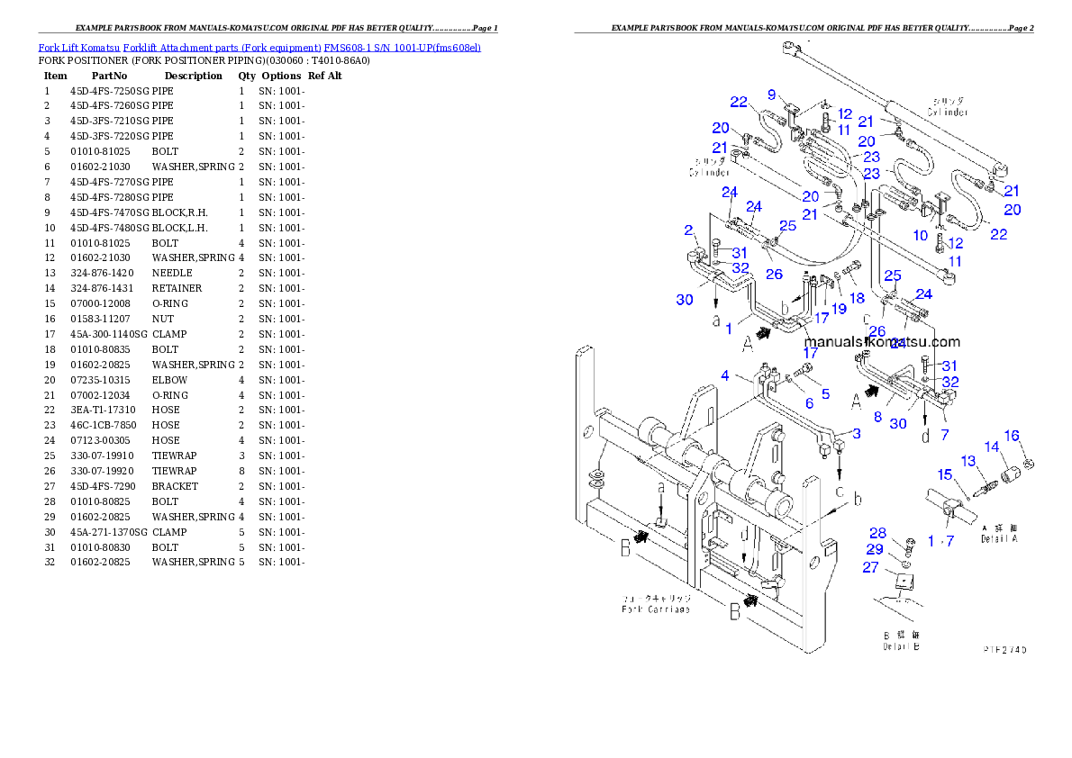 Protected: FMS608-1 S/N 1001-UP Partsbook