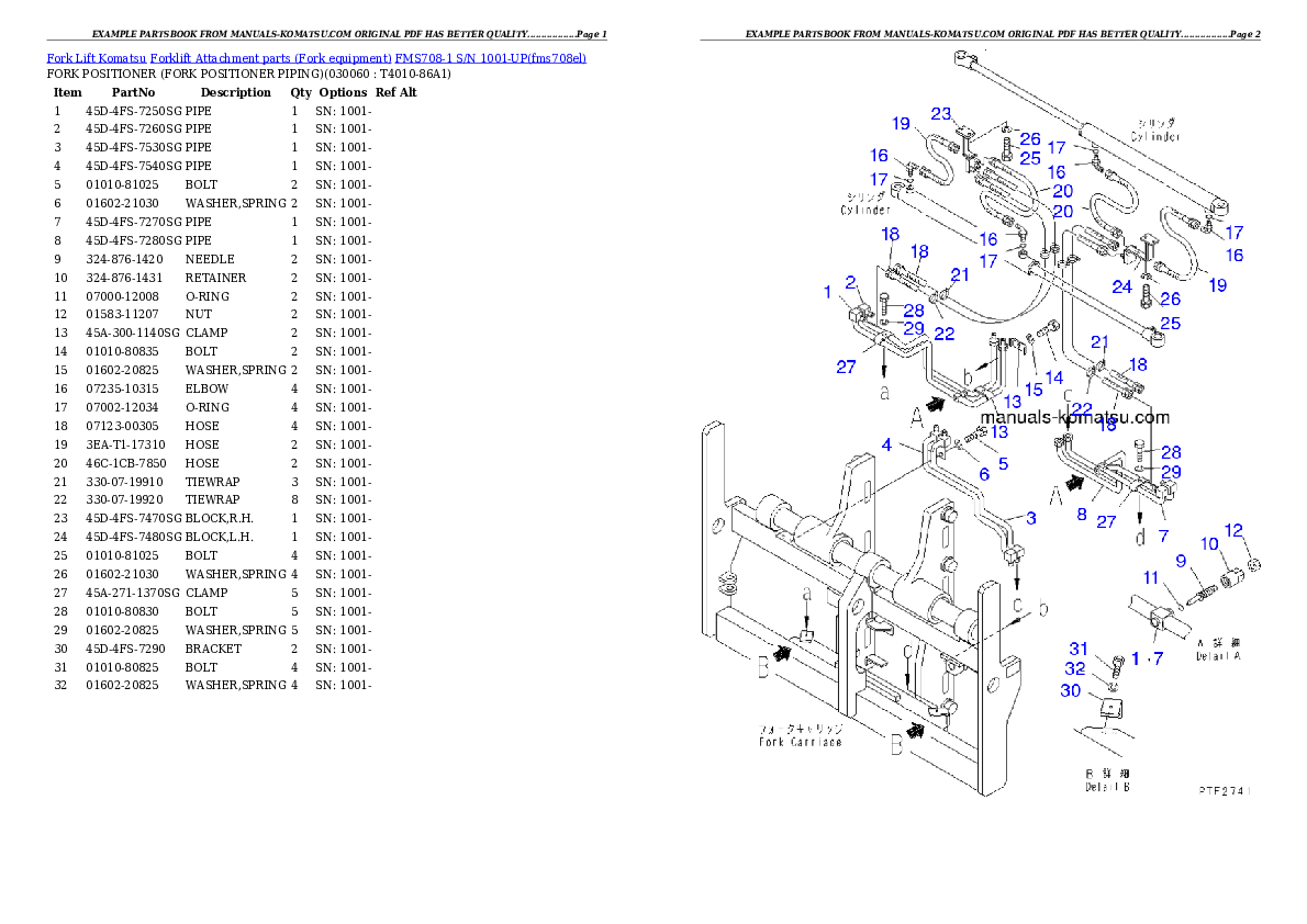 Protected: FMS708-1 S/N 1001-UP Partsbook