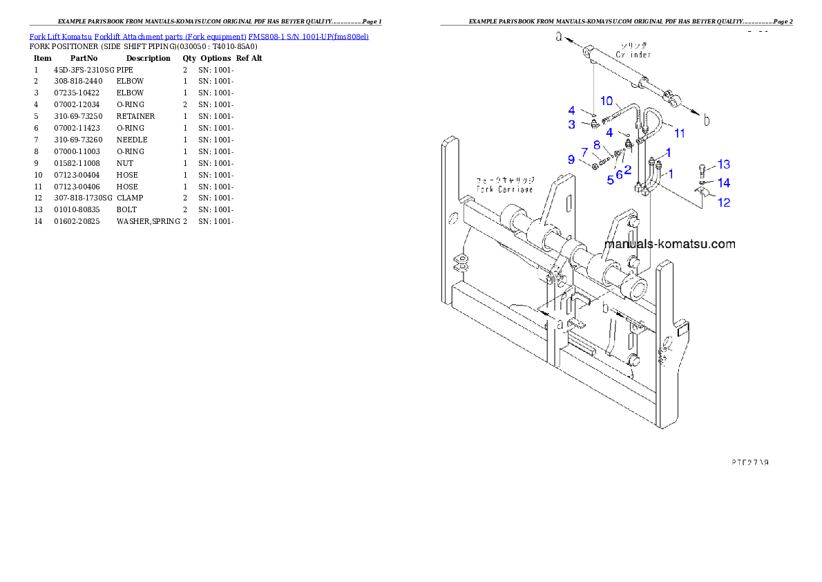 Protected: FMS808-1 S/N 1001-UP Partsbook