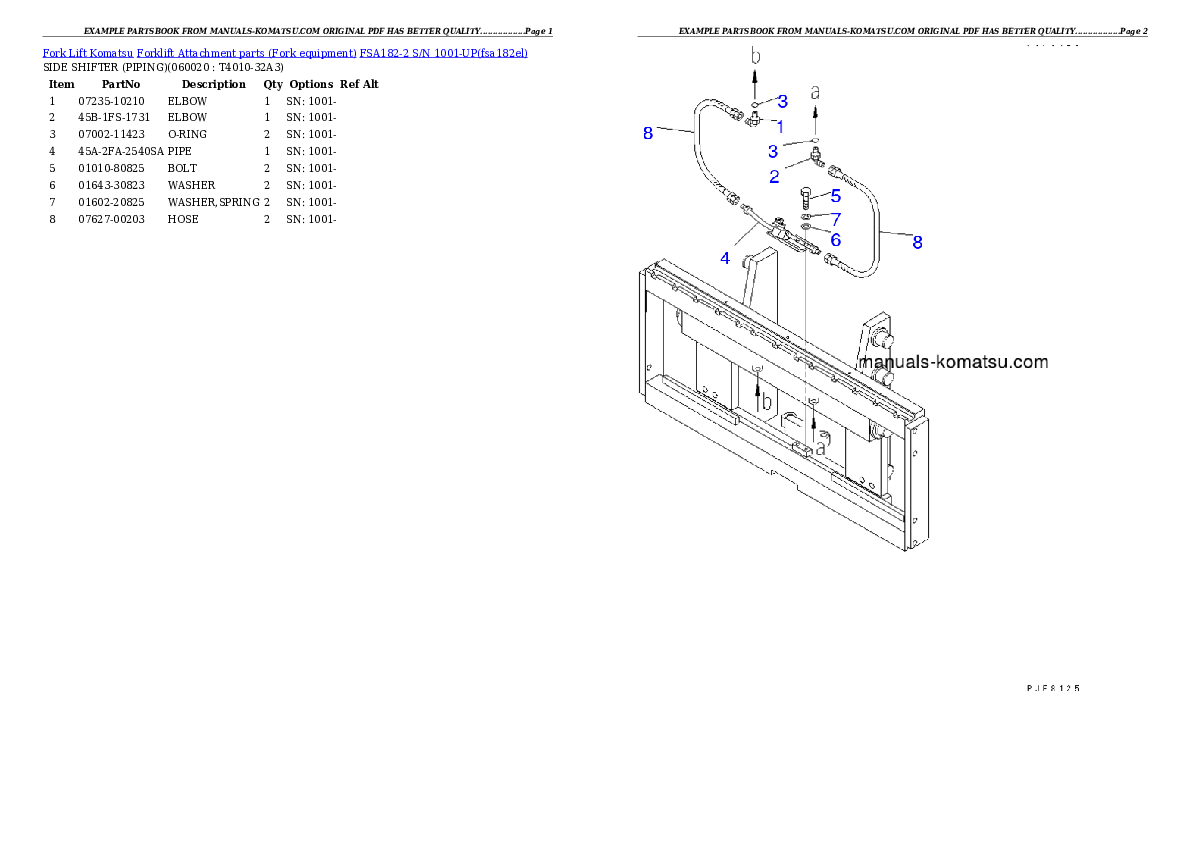 Protected: FSA182-2 S/N 1001-UP Partsbook