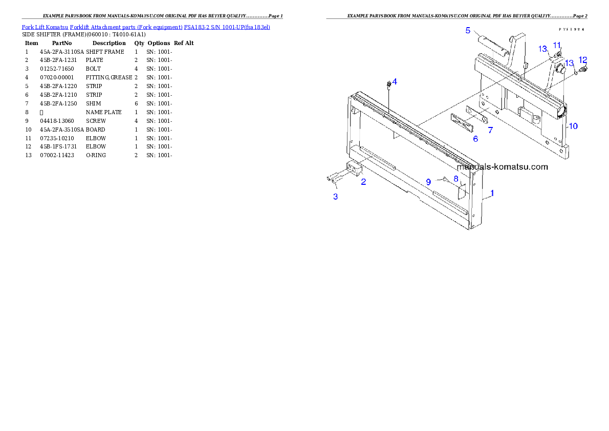 Protected: FSA183-2 S/N 1001-UP Partsbook