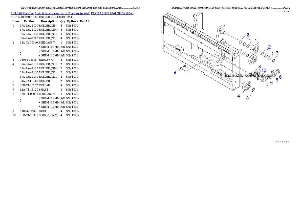 Protected: FSA183-2 S/N 1001-UP Partsbook