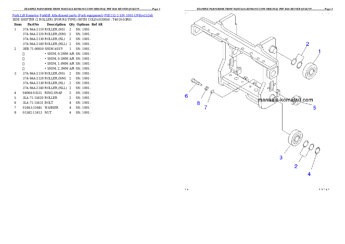 Protected: FSE152-2 S/N 1001-UP Partsbook