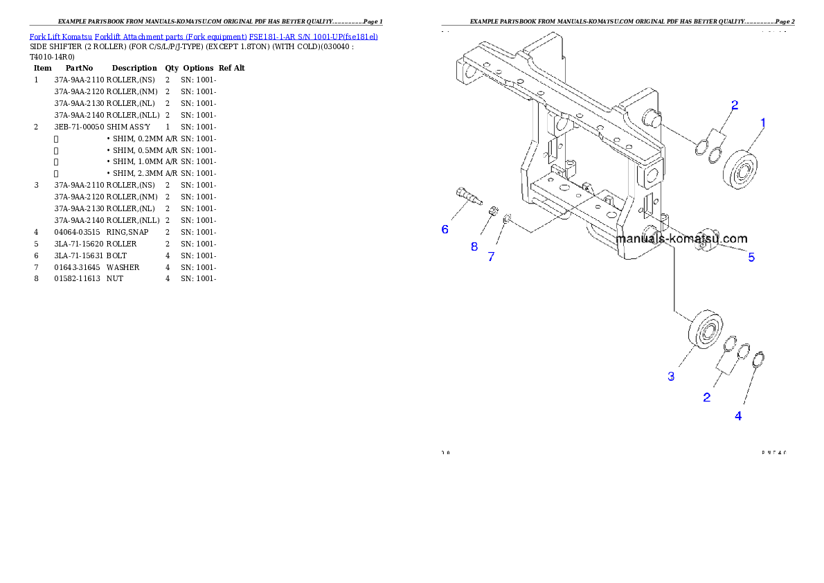 Protected: FSE181-1-AR S/N 1001-UP Partsbook