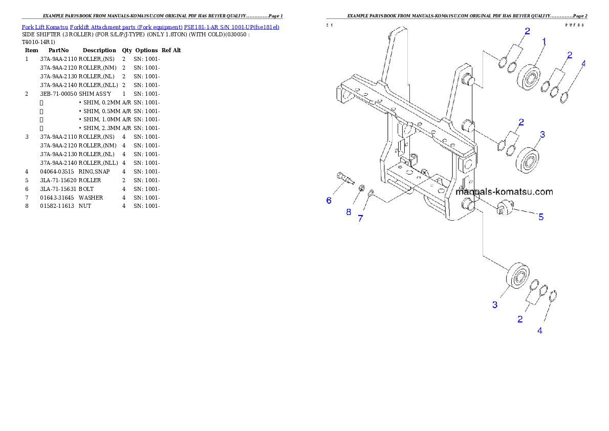 Protected: FSE181-1-AR S/N 1001-UP Partsbook