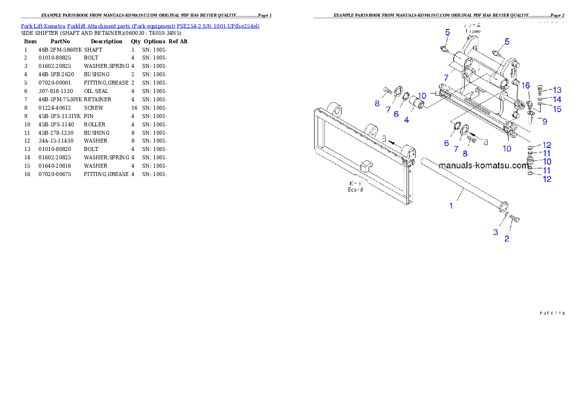 Protected: FSE254-2 S/N 1001-UP Partsbook