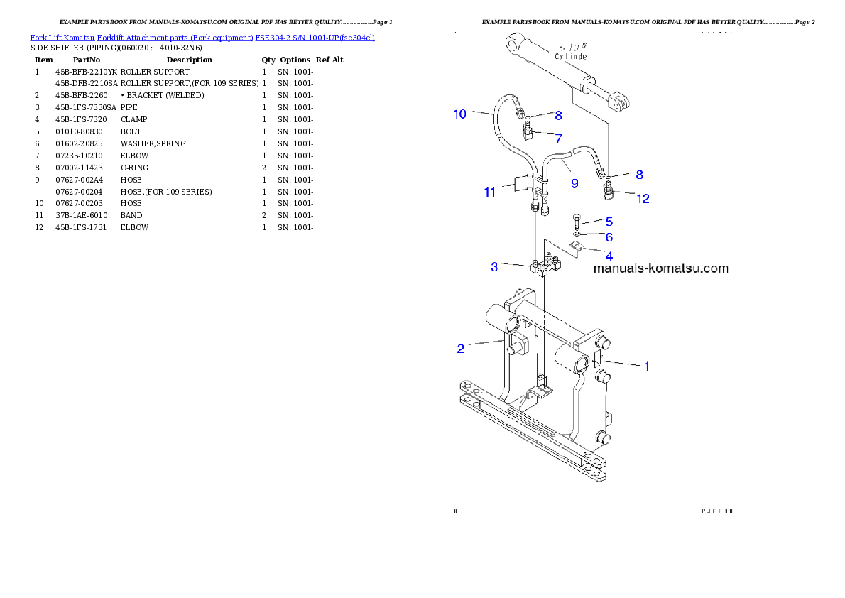 Protected: FSE304-2 S/N 1001-UP Partsbook
