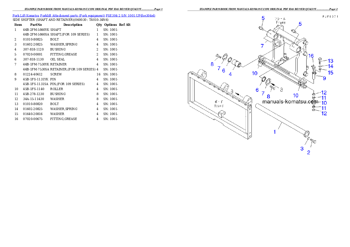 Protected: FSE304-2 S/N 1001-UP Partsbook