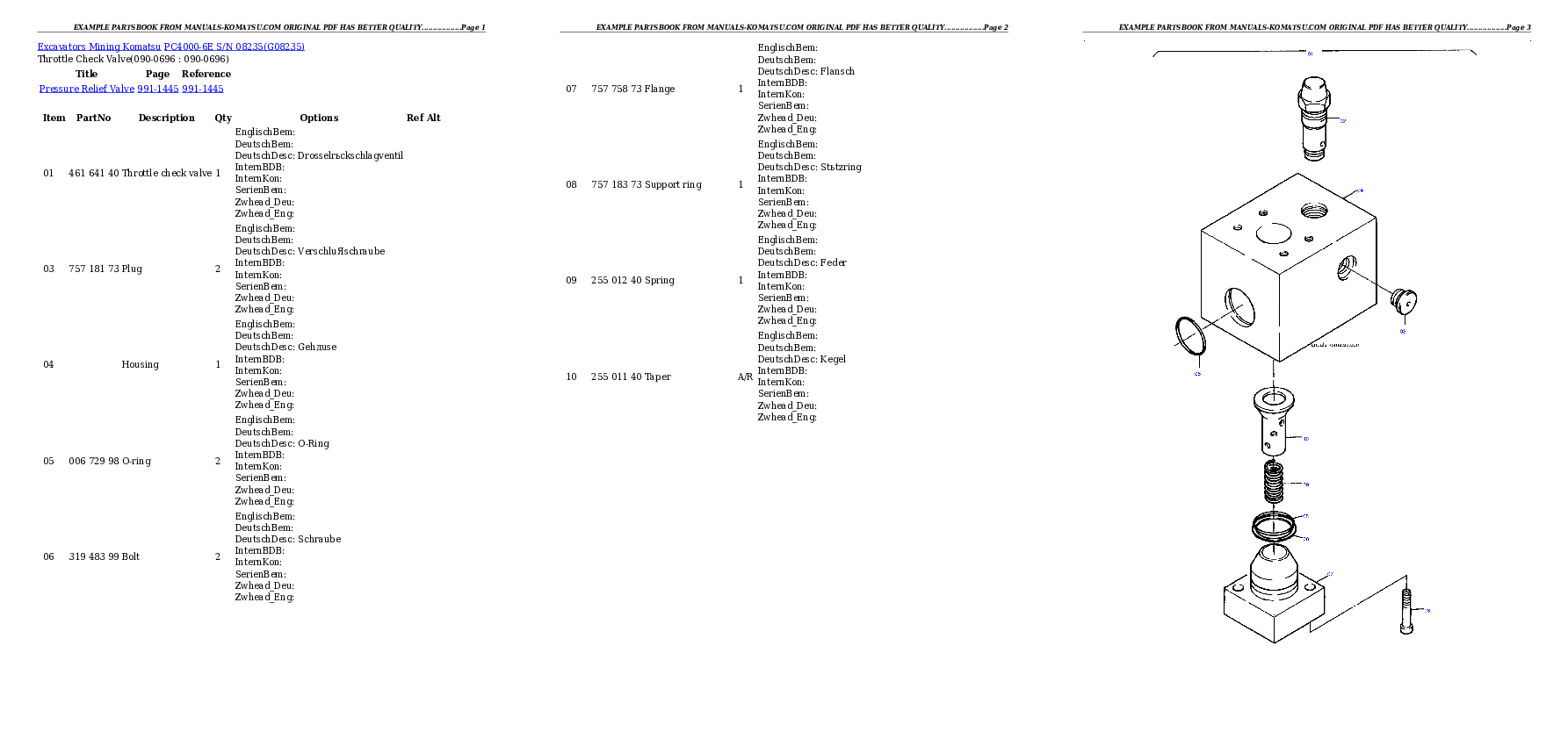 Protected: PC4000-6E S/N 08235 Partsbook