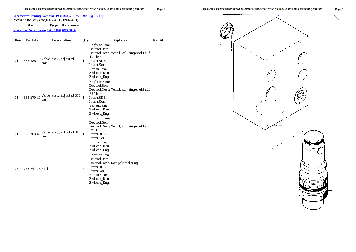 Protected: PC8000-6E S/N 12043 Partsbook