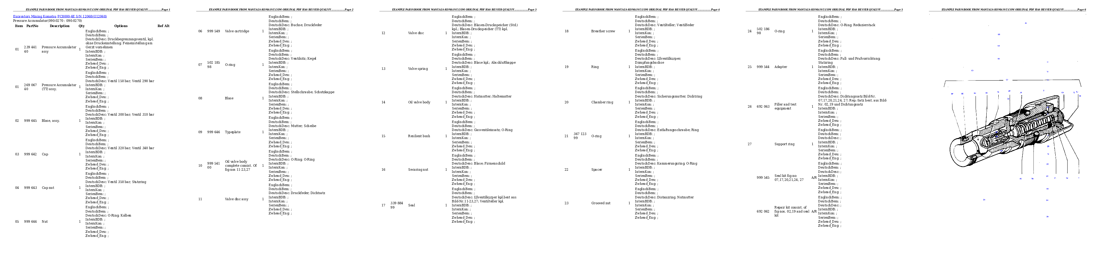 Protected: PC8000-6E S/N 12068 Partsbook