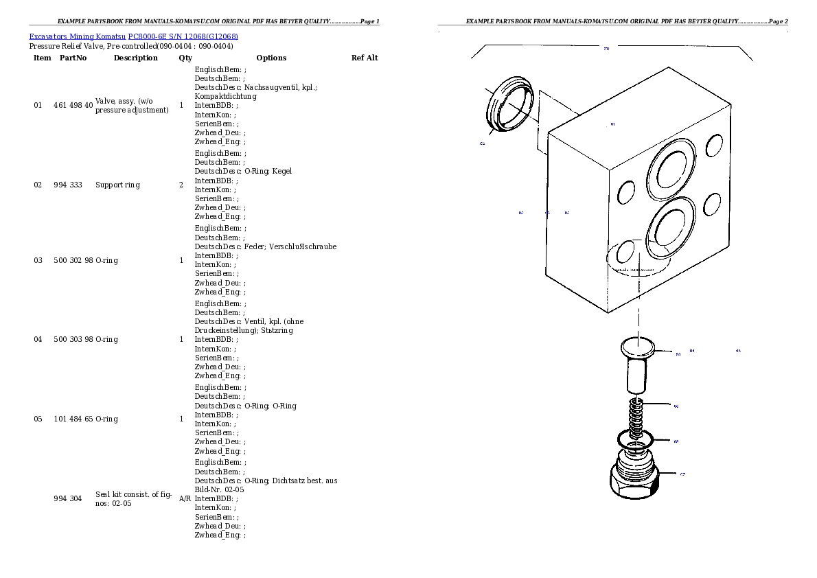 Protected: PC8000-6E S/N 12068 Partsbook