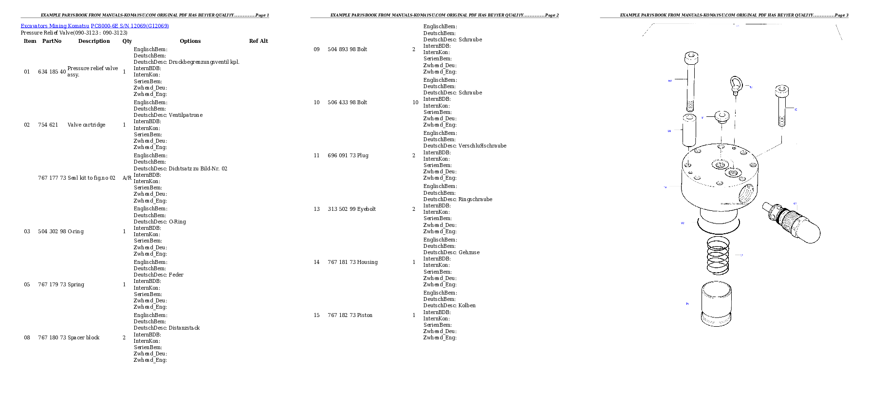 Protected: PC8000-6E S/N 12069 Partsbook