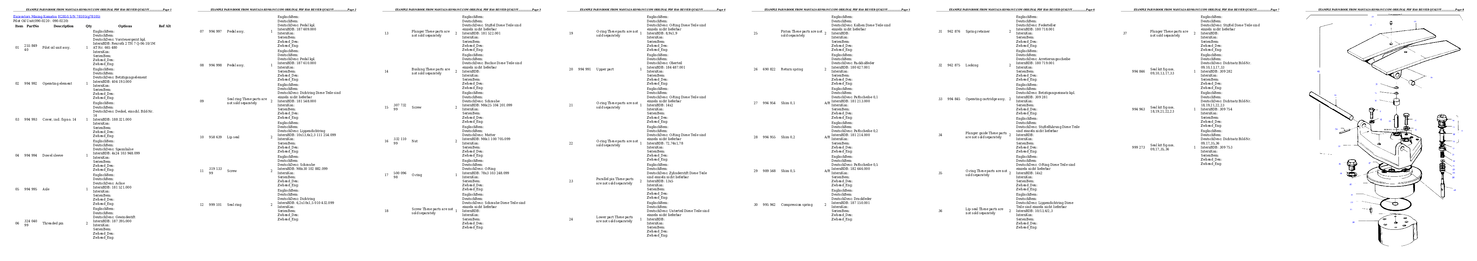 Protected: H285S S/N 78105 Partsbook