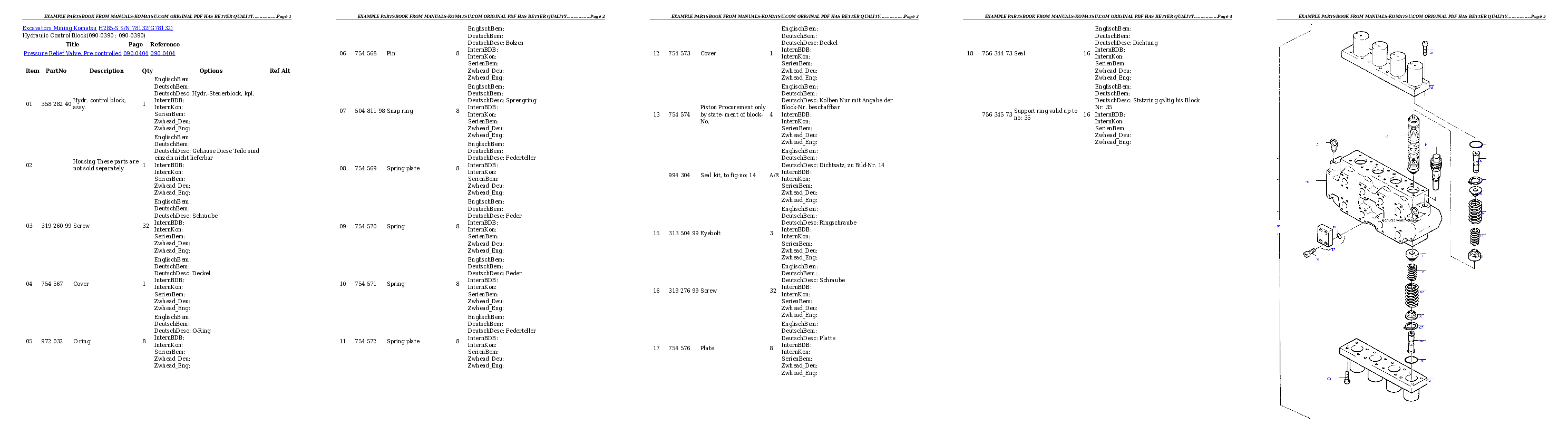 Protected: H285-S S/N 78132 Partsbook