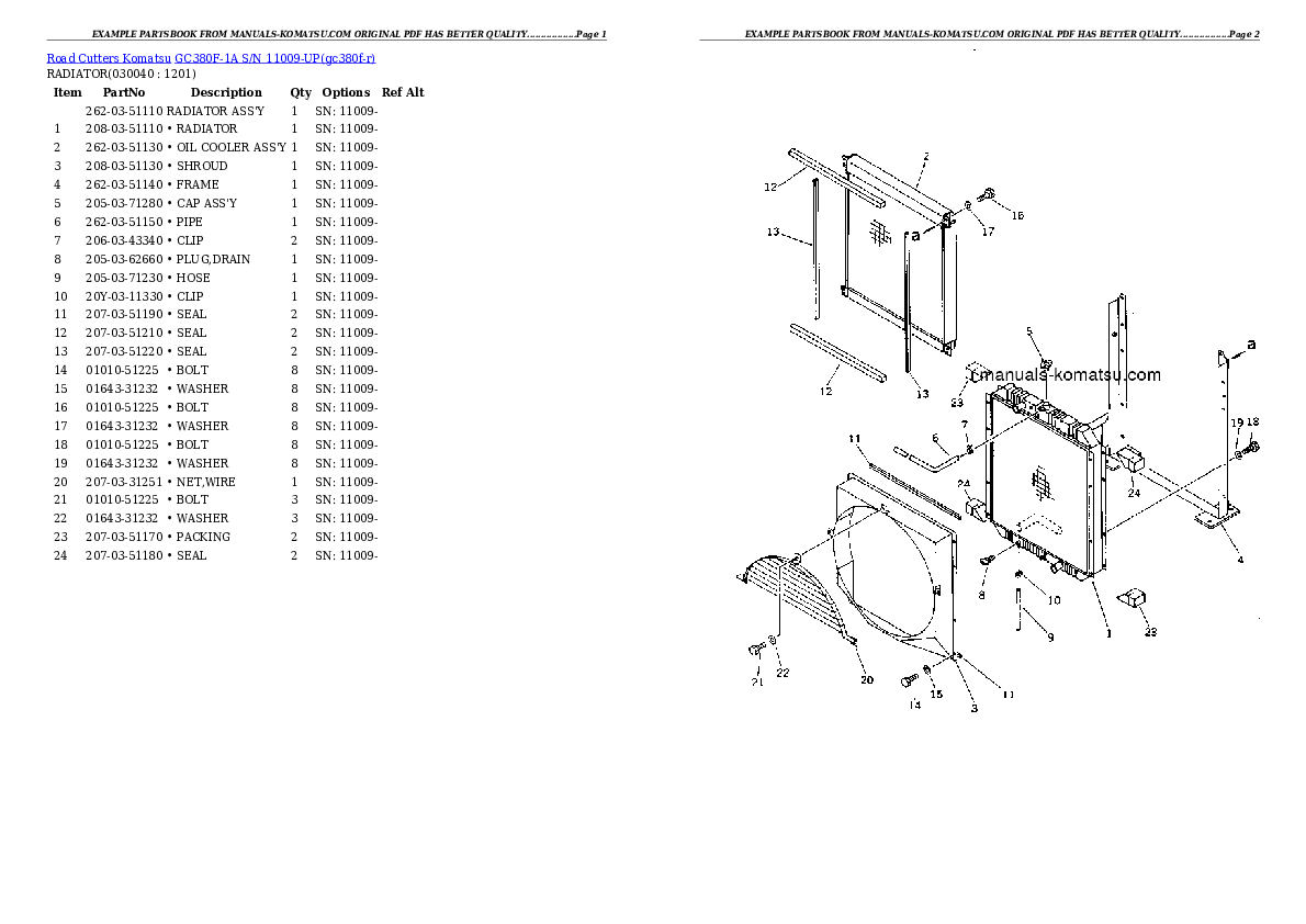Protected: GC380F-1A S/N 11009-UP Partsbook
