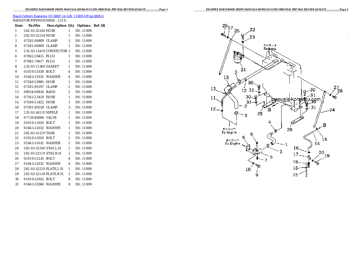 Protected: GC380F-1A S/N 11009-UP Partsbook