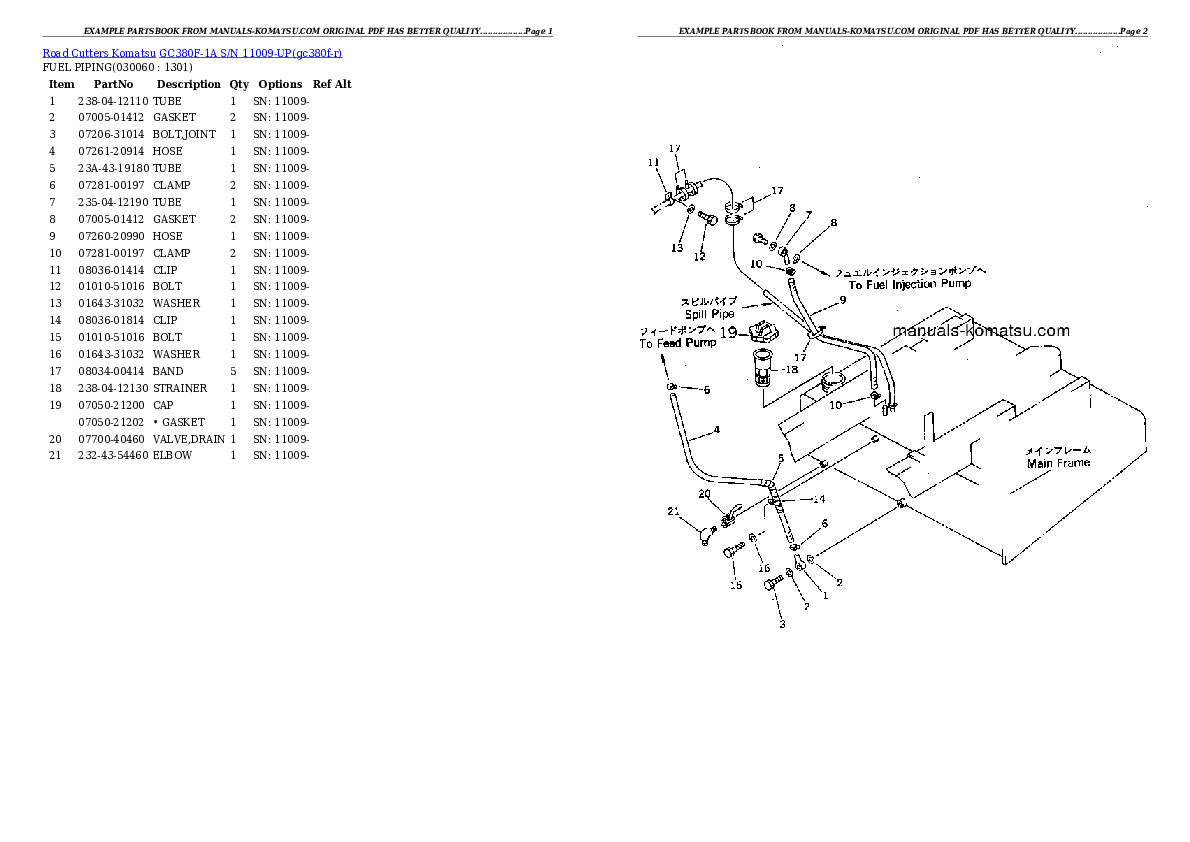 Protected: GC380F-1A S/N 11009-UP Partsbook