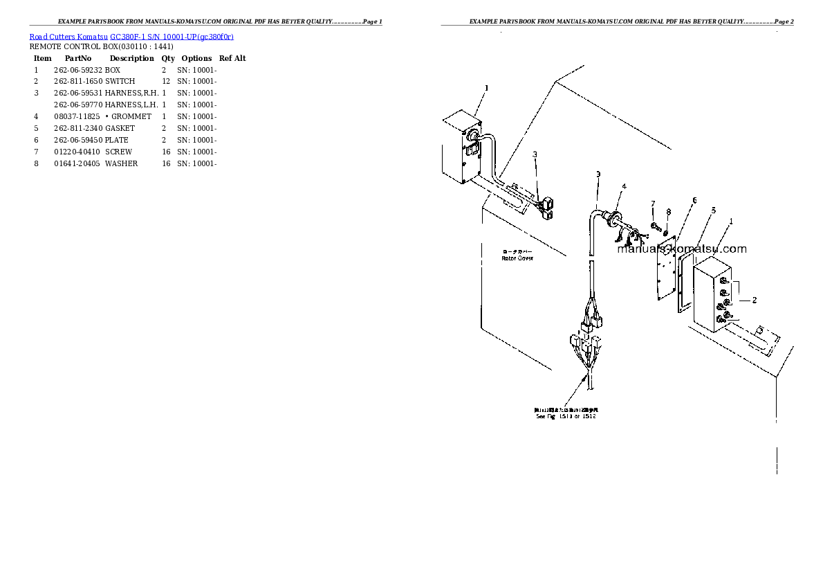 Protected: GC380F-1 S/N 10001-UP Partsbook